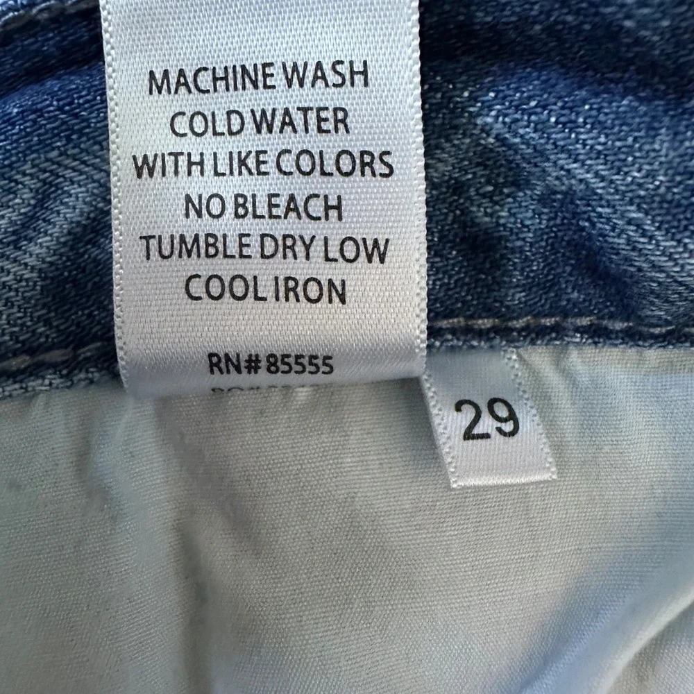 Pistola Charlie High Rise Straight Leg Cropped Jeans Ventura Light Wash Size 29